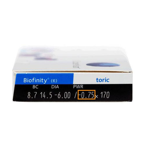 CooperVision Biofinity Toric monthly disposable astigmatism contact lenses