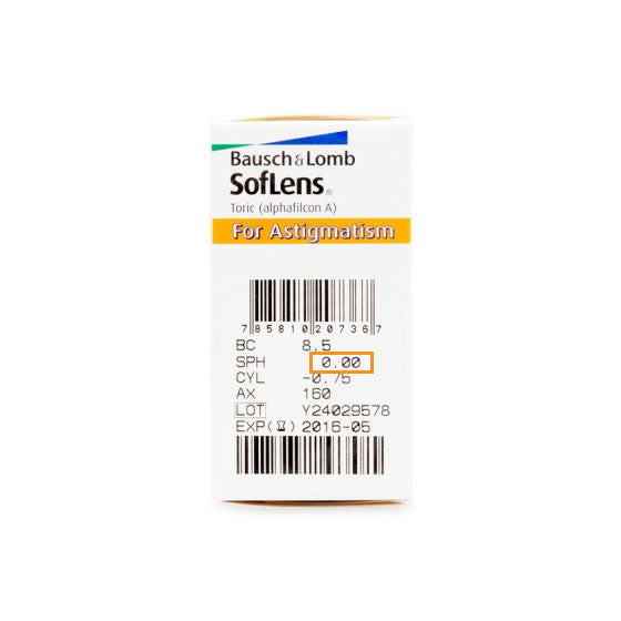Bausch & Lomb SOFLENS 66 TORIC For Astigmatism Biweekly Disposable Astigmatism Contact Lenses