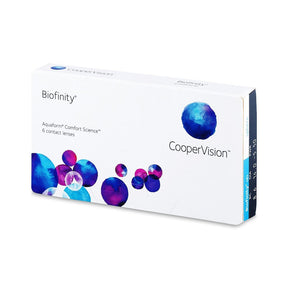CooperVision Biofinity monthly disposable contact lenses